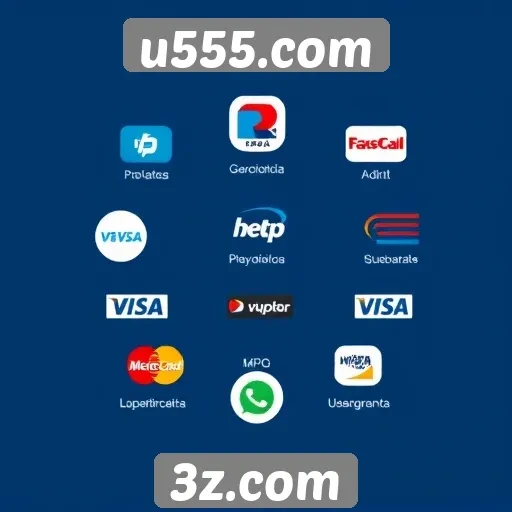 Opcões de pagamento disponíveis no u555.com para usuários